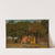 Hütte mit Bank unter herbstlichen Bäumen by Albert Lang