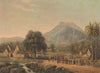 Huwelijksoptocht aan de voet van de berg Salak op Java (1869)
