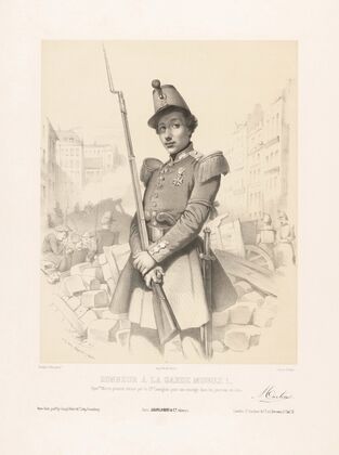 Hyac.the Martin premier décoré par le G.al Cavaignac pour son courage dans les journées de juin (1848)