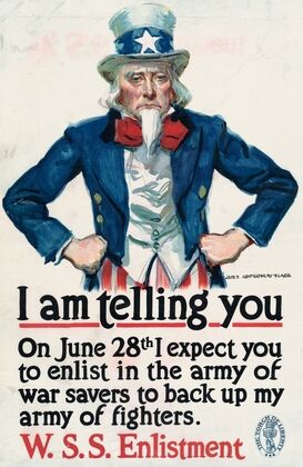 I am telling you on June 28th I expect you to enlist in the army of war savers to back up my army of fighters. W.S.S. Enlistment