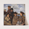 I dagvognen. Kunstnerens broderbørn by Hans Smidth