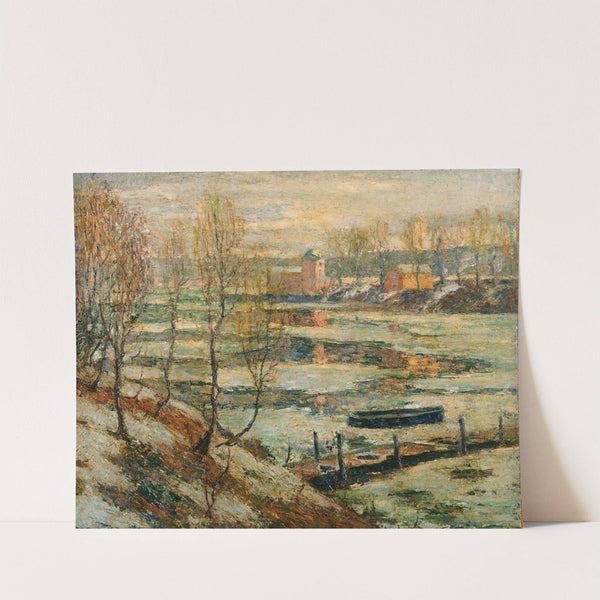 Ice in the River by Ernest Lawson