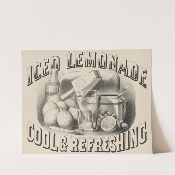 Iced lemonade; cool & refreshing (1879) by Currier & Ives.