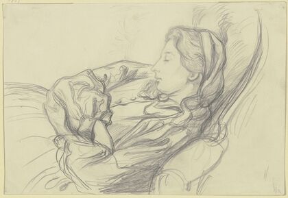 Ida Scholderer, sleeping