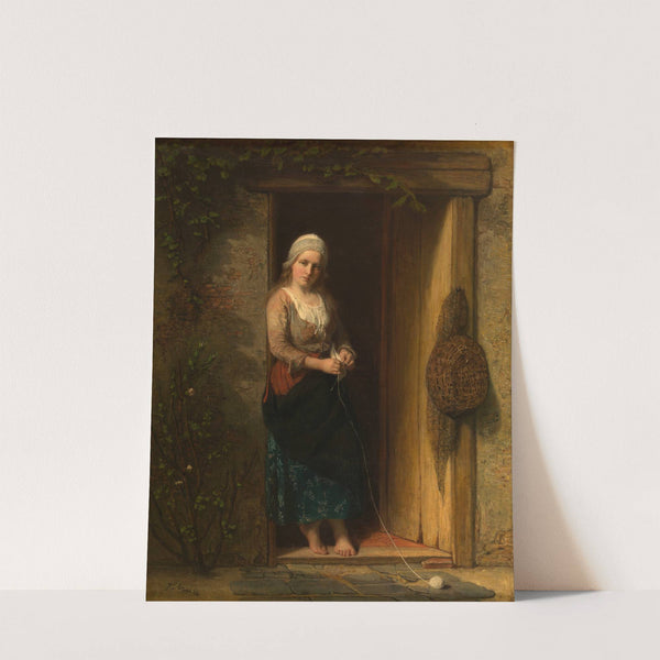 Ida, the Fisherman&#039;s Daughter at the Doorway by Jozef Israëls