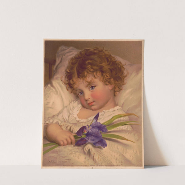 Idols of our home. (Prattling primose) (1873) by Louis Prang & Co.