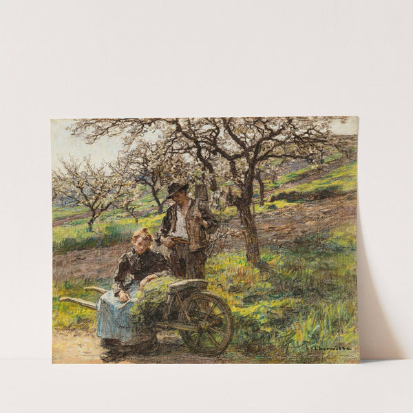 Idylle by Léon Augustin Lhermitte