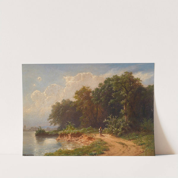 Idylle am Seeufer by Johann Kautsky