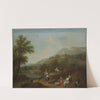 Idyllic River Landscape with Figures (After 1762) by Francesco Zuccarelli