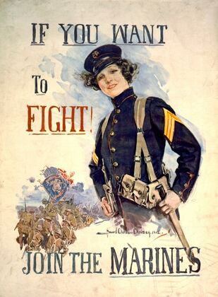 If you want to fight! Join the Marines