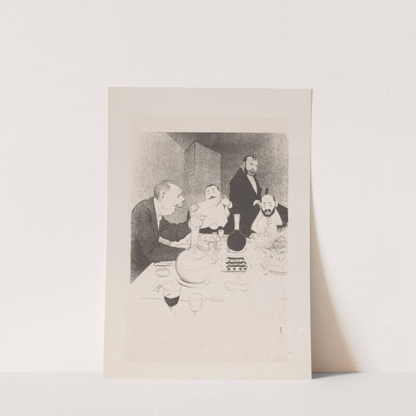 Il est décoré et ses amis lui offrent un banquet (1895) by Hermann Paul