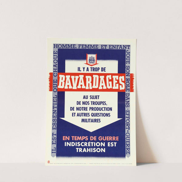 Il y a Trop de Bavardages by Anonymous