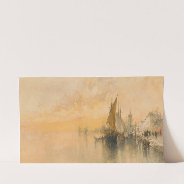 Il Zattere in Venice by Clara Montalba