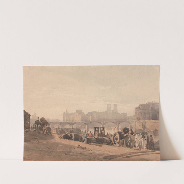 Ile de la Cite by Richard Parkes Bonington