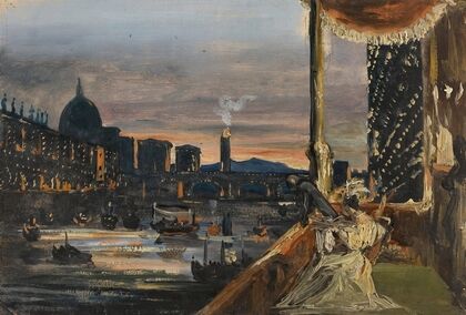 Illuminations On The Arno River At The Feast Of San Giovanni, Florence