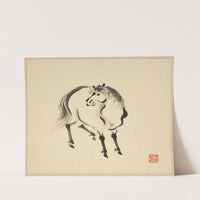 Illustrated book of horses Pl.01 (18th Century) by Tsurusawa Tansaku