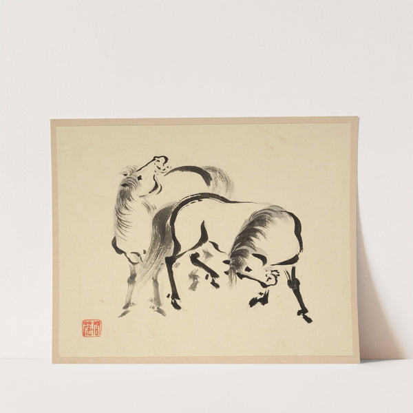 Illustrated book of horses Pl.05 (18th Century) by Tsurusawa Tansaku