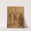 Illustration for an Eastern Romance, possibly &#039;The Arabian Nights&#039;, with Two Male Figures Standing by Robert Smirke