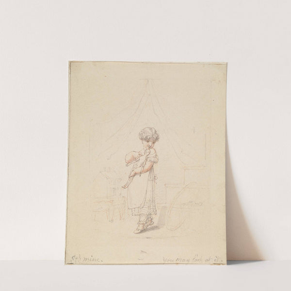 Illustration for The New Doll; It&#039;s Mine, You may Look at It by Edward Francis Burney