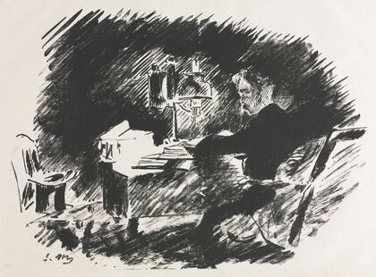 Illustration for The Raven by Edgar Allan Poe (1875)