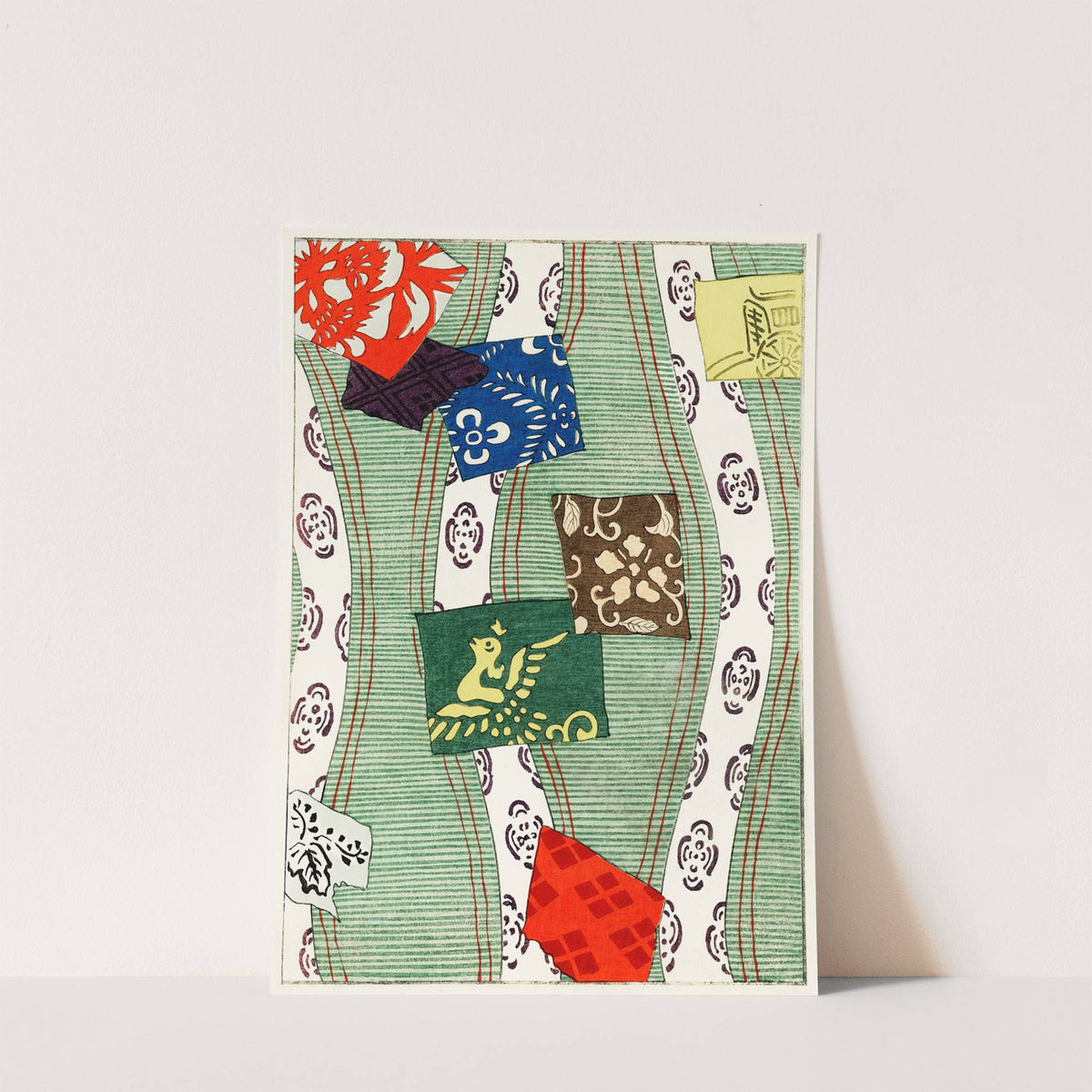 Illustration of Japanese motifs by Watanabe Seitei