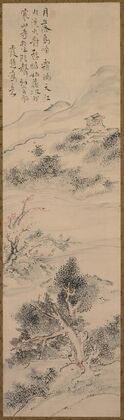 Illustration of Zhang Qi’s Poem on the Cold Mountain Temple (mid- to late 1700s)