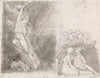 Illustration to Milton’s Paradise Lost; Adam and Eve Guarded by the Angels