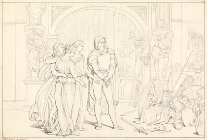 Illustration to Pilgrim’s Progress, 10. (The Pilgrim in the Armory) — size preview