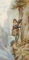 Illustration zu Schillers Berglied (linker Teil)