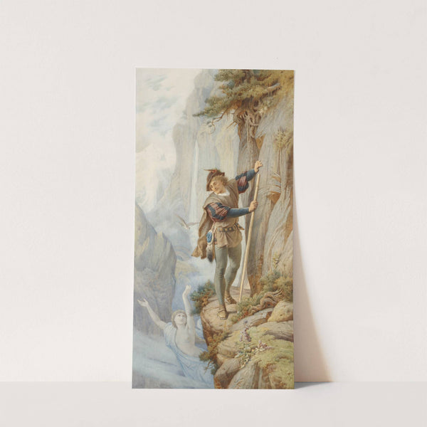 Illustration zu Schillers Berglied (linker Teil) by Leopold Bode