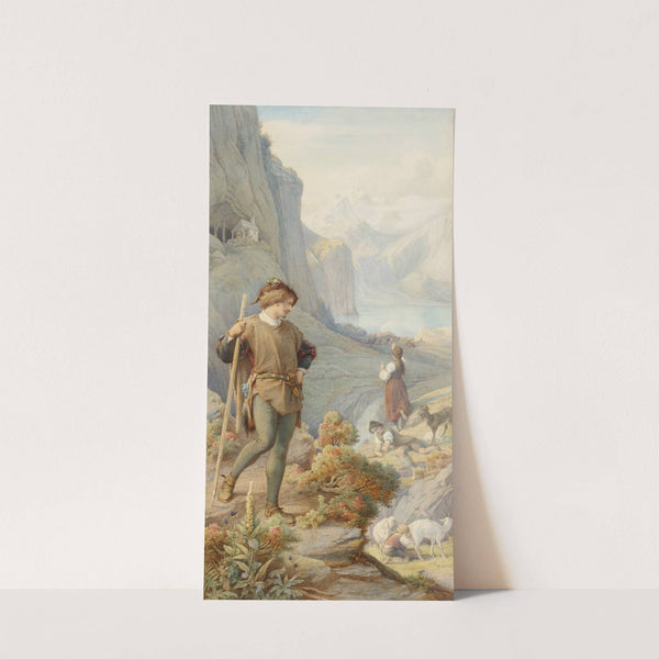 Illustration zu Schillers Berglied (rechter Teil) by Leopold Bode