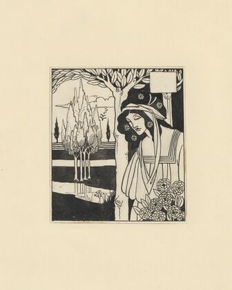 Illustrations by Aubrey Beardsley for King Arthur Pl.02 (1893-1894)