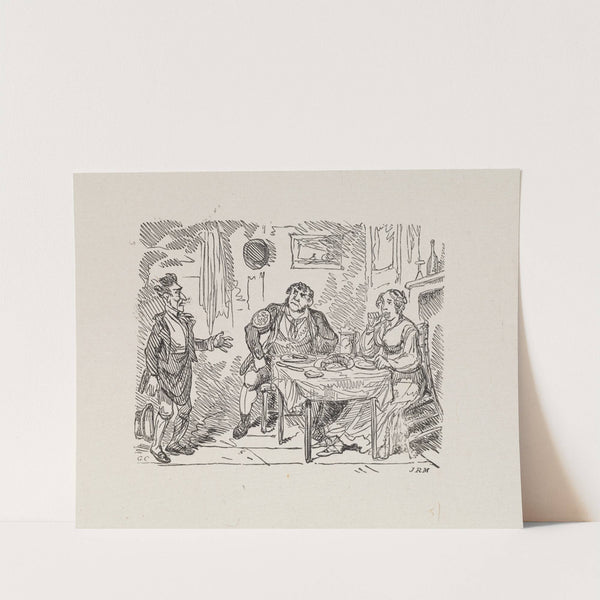 Illustrations for The Universal songster Pl.03 by George Cruikshank