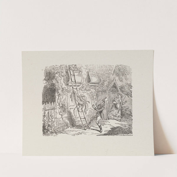Illustrations for The Universal songster Pl.07 (1825) by George Cruikshank