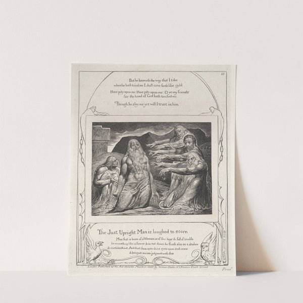 Illustrations of the book of Job Pl.11 by William Blake