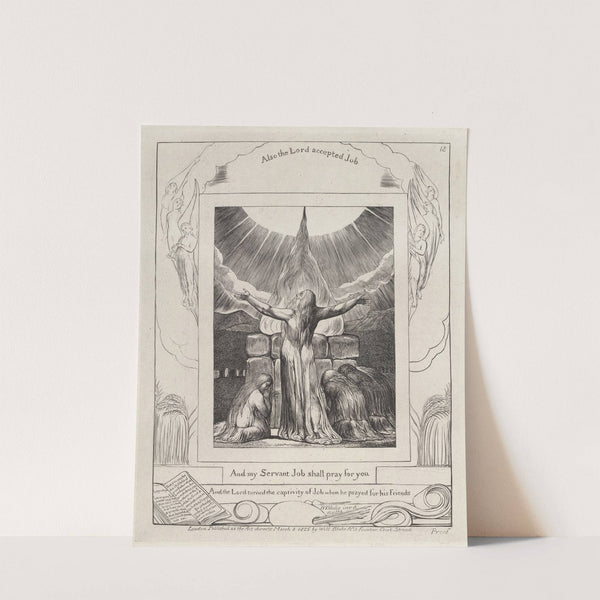 Illustrations of the book of Job Pl.19 by William Blake