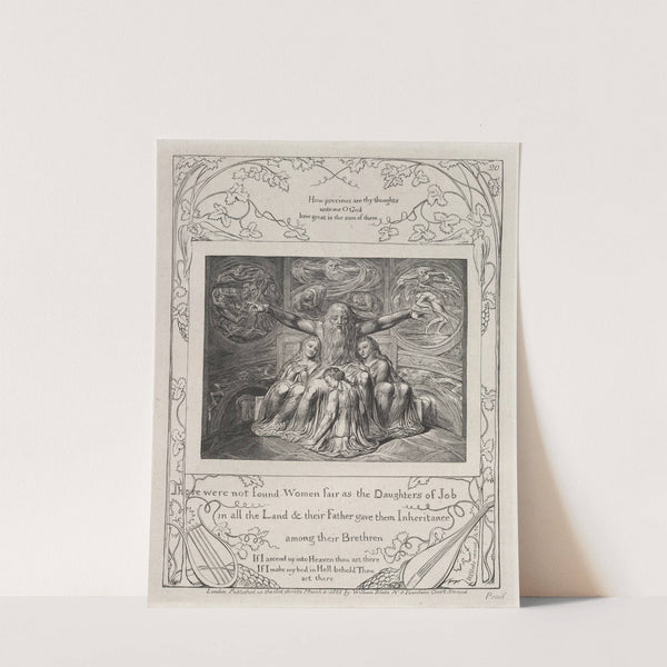 Illustrations of the book of Job Pl.21 by William Blake