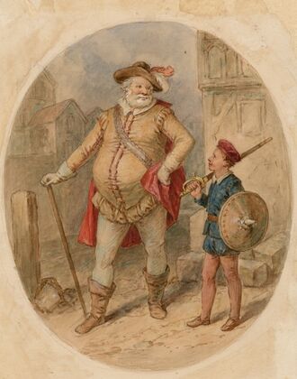 Illustrations to Shakespeare’s Falstaff plays Pl.01 (19th century) — size preview