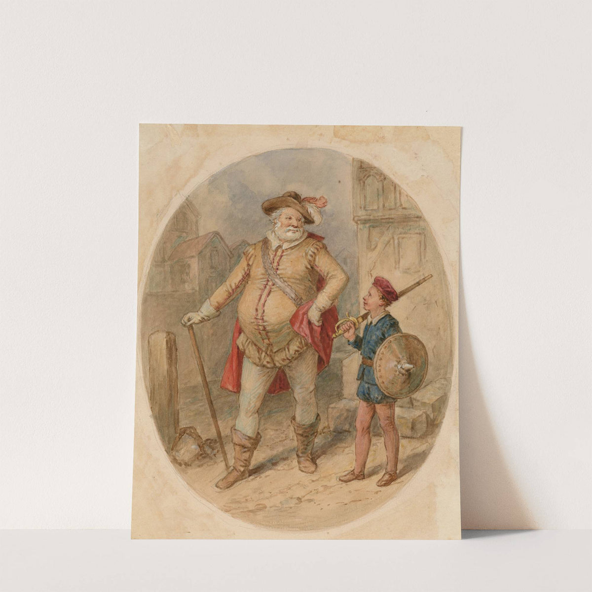 Illustrations to Shakespeare’s Falstaff plays Pl.01 (19th century) by John Massey Wright