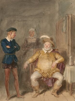 Illustrations to Shakespeare’s Falstaff plays Pl.06 (19th century)