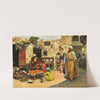 Im alten Mostichviertel von Bulah in Cairo by Alphons Leopold Mielich