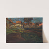 Im Herbst, Dorflandschaft Feldwies am Chiemsee by Julius Exter