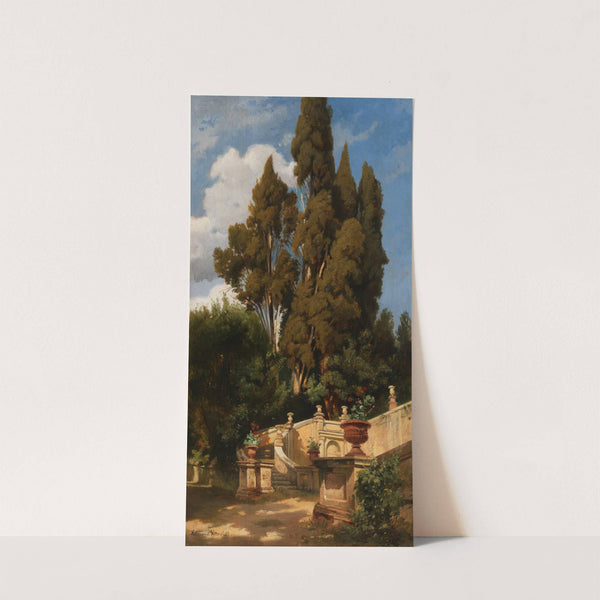 Im Park der Villa d’Este bei Tivoli (1870) by Edmund Kanoldt