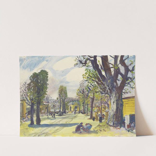Im Tiergarten von Schönbrunn (1930) by Oskar Laske