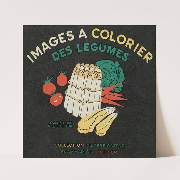 Images à colorier, Des Légumes Pl.01 (1935) by Elena Pavlovna Gertik