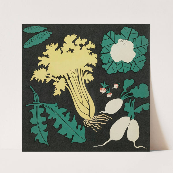 Images à colorier, Des Légumes Pl.15 (1935) by Elena Pavlovna Gertik