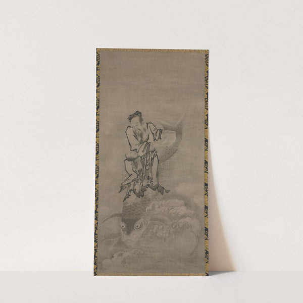 Immortal Riding Carp (late 1600s-early 1700s) by Kyūseki Tomonobu