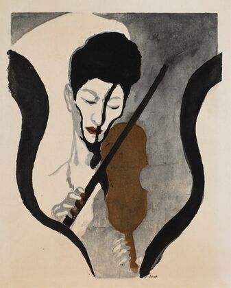 Impression of a Violinist (Portrait of Suwa Nejiko)