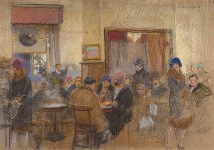 In a cafe – Ziemiańska (1926)