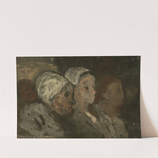 In Church (1855-1857) by Honoré Daumier